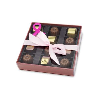 Boîte Cadeau Praliné assortis (Octobre Rose)